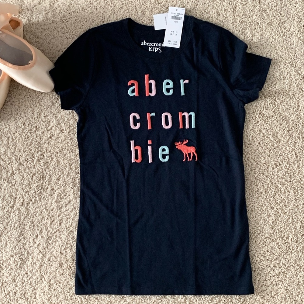 Abercrombie Kids Navy Logo Tee